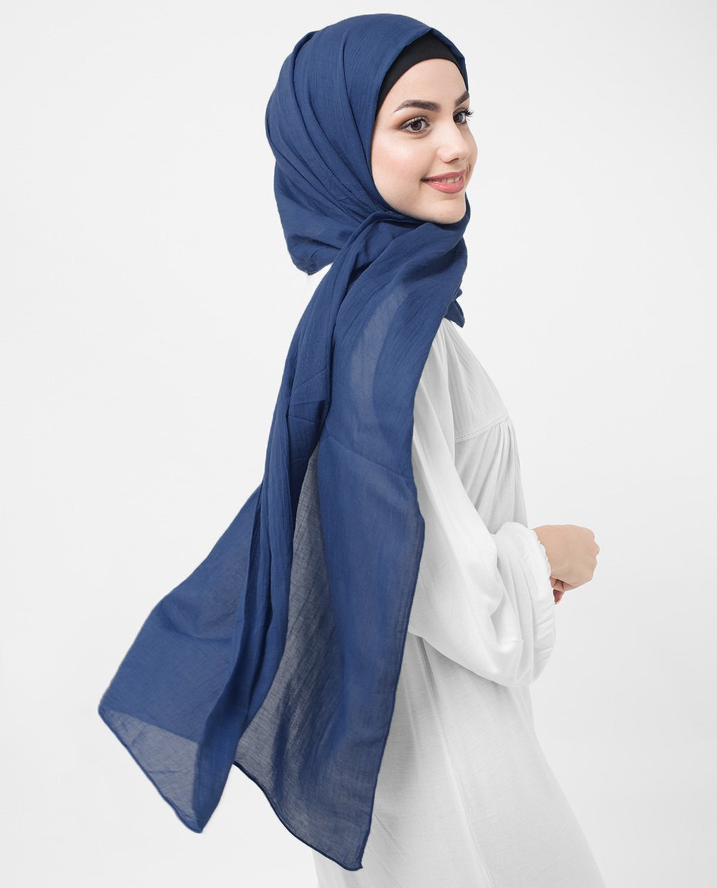 Cotton Voile Hijab Classic Blue Regular Classic Blue