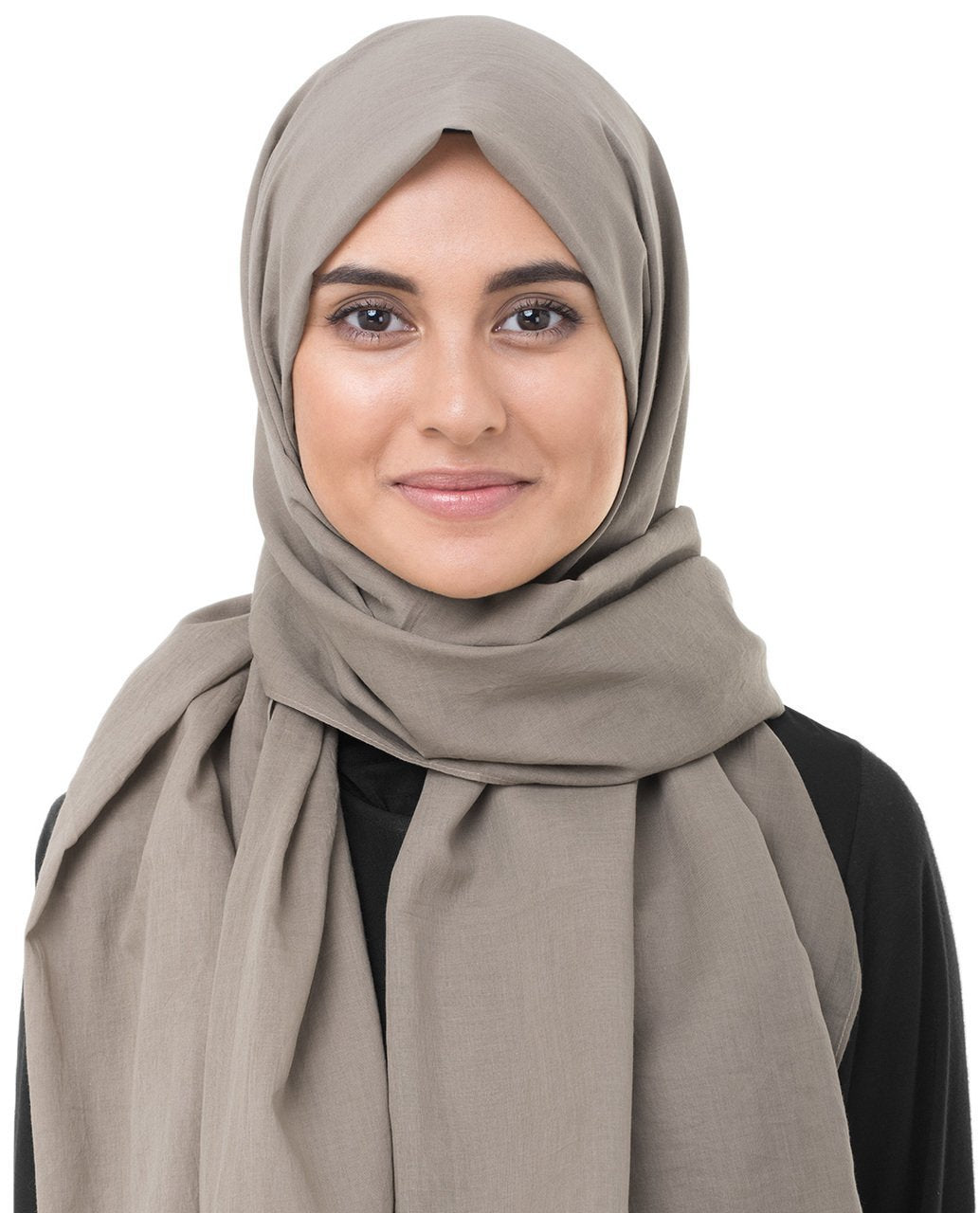 Cotton Voile Hijab in Almondine Beige Regular Almondine Beige