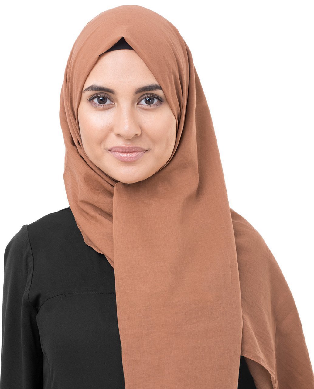 Cotton Voile Hijab in Hazel Brown Color Regular Hazel Brown