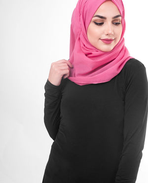 Cotton Voile Hijab in Honeysuckle Regular Honeysuckle