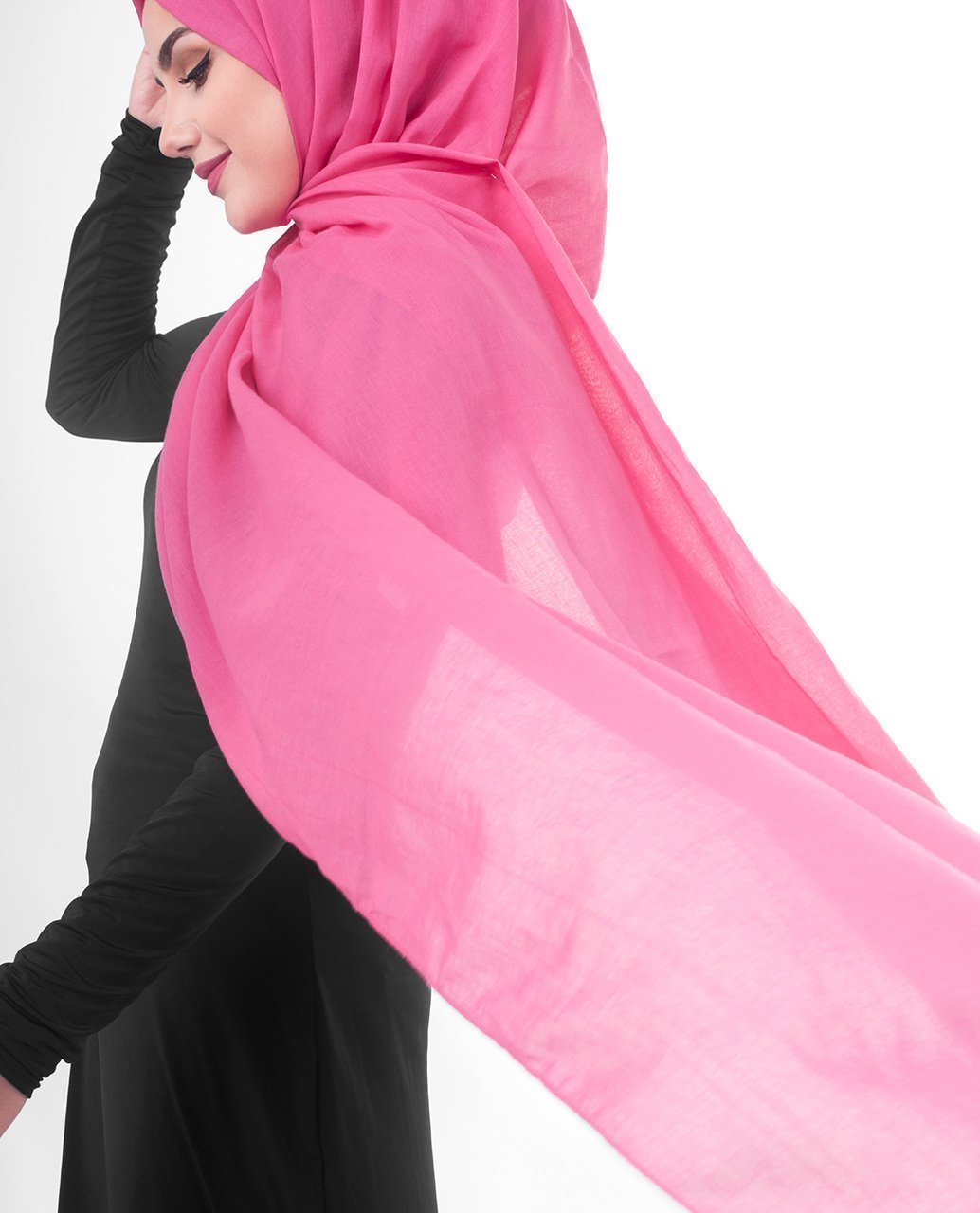 Cotton Voile Hijab in Honeysuckle Regular Honeysuckle