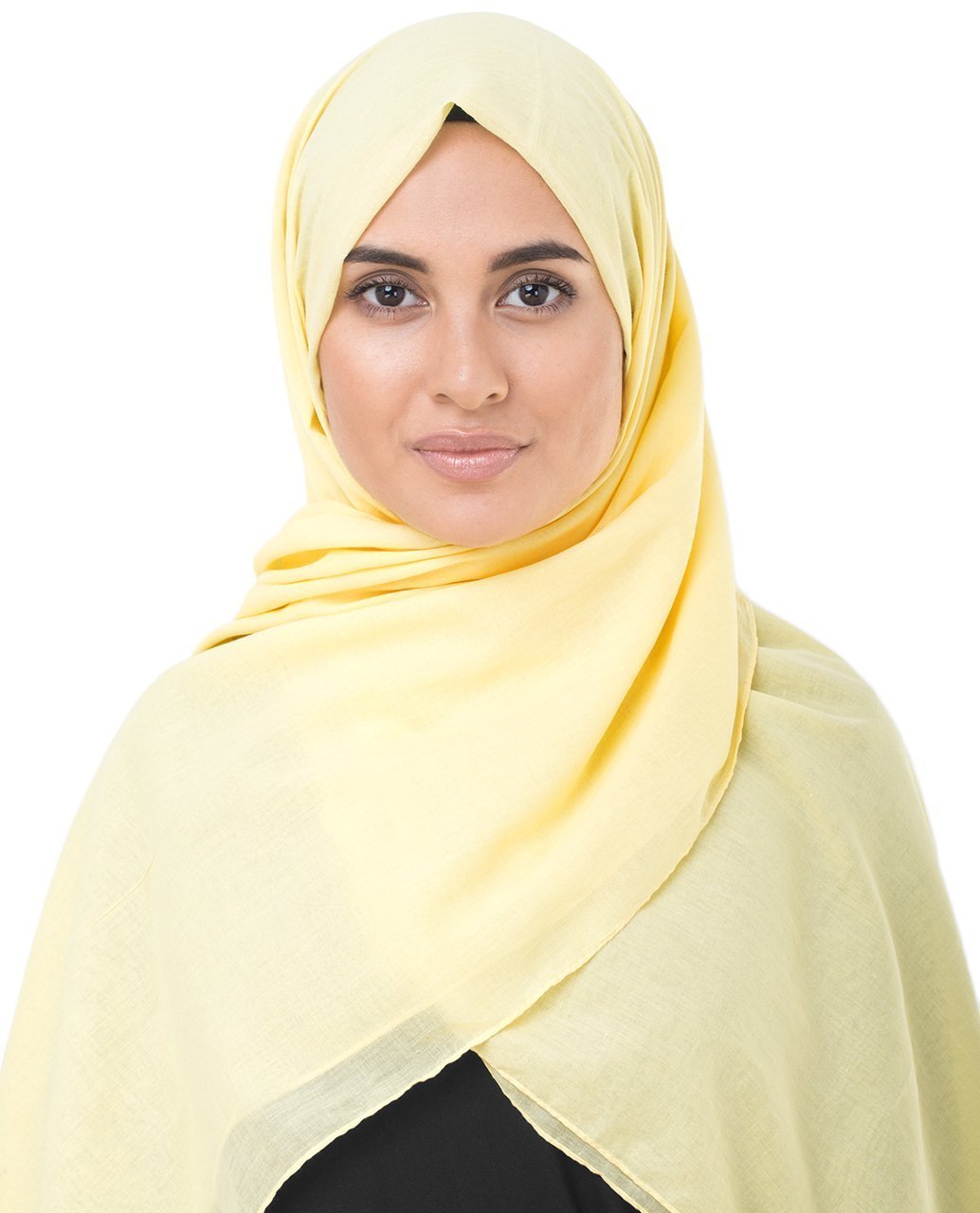Cotton Voile Hijab in Lemon Grass Yellow Regular Lemon Grass Yellow