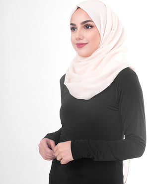 Cotton Voile Hijab in Pale Dogwood Color Regular Pale Dogwood