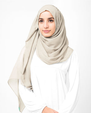 Cotton Voile Hijab in Turtledove Color Regular Turtledove