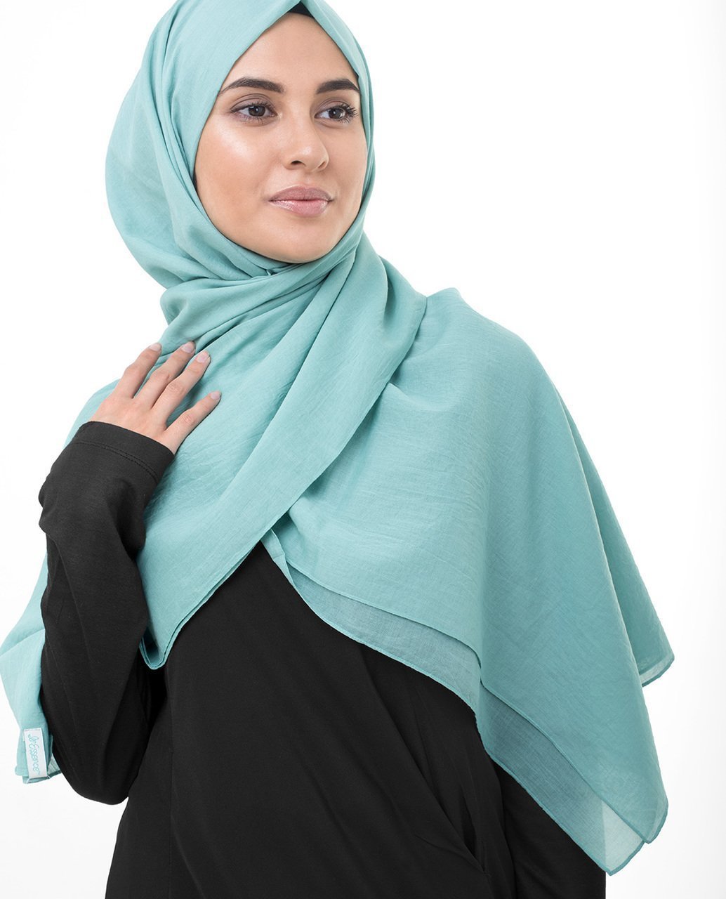 Cotton Voile Hijab in Wasabi Green Color Regular Wasabi Green