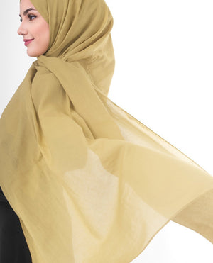 Cotton Voile Hijab in Willow Color Regular Willow
