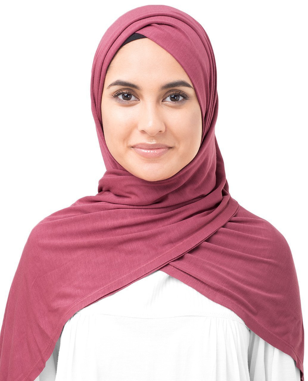 Crimson Red Viscose Jersey Hijab Medium Crimson Red