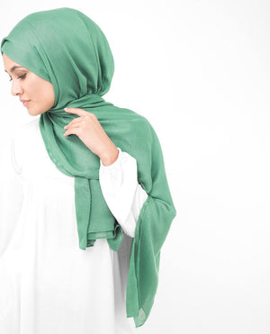 Deep Grass Green Viscose Hijab Regular Deep Grass Green