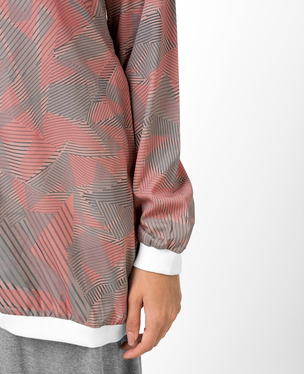 Dusky Pink Polyester Top Slim Dusky Pink