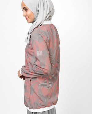 Dusky Pink Polyester Top Slim Dusky Pink