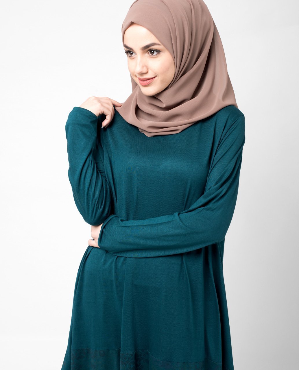 Elegant Teal Top Slim