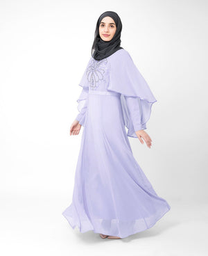 Eventide Blue Embellished gown Extra Slim 56 (Small 56)