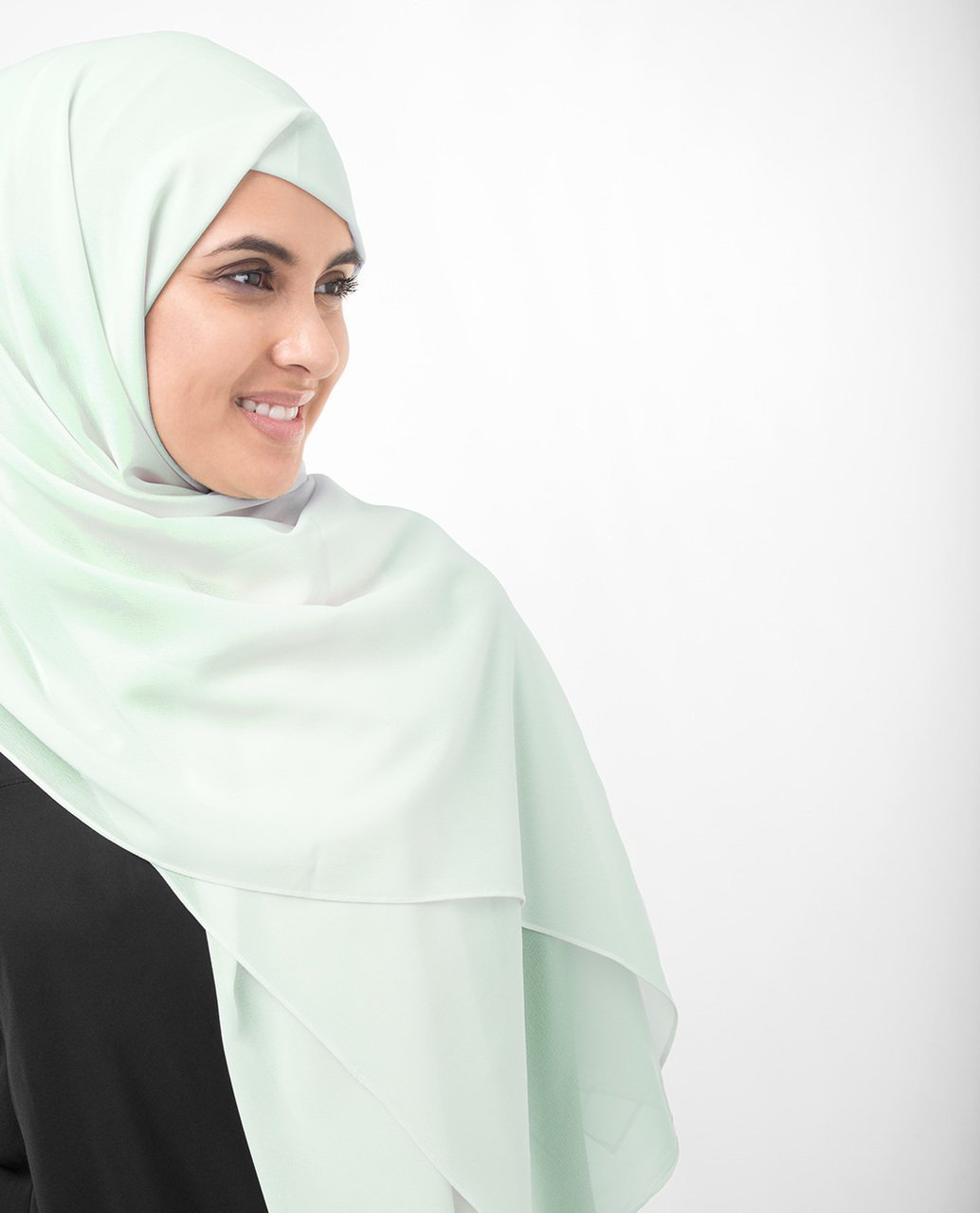 Fairest Jade Green Poly Georgette Hijab Regular Fairest Jade Green
