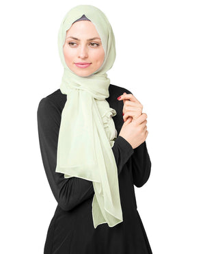 Fairest Jade Poly Chiffon Hijab M Fairest Jade