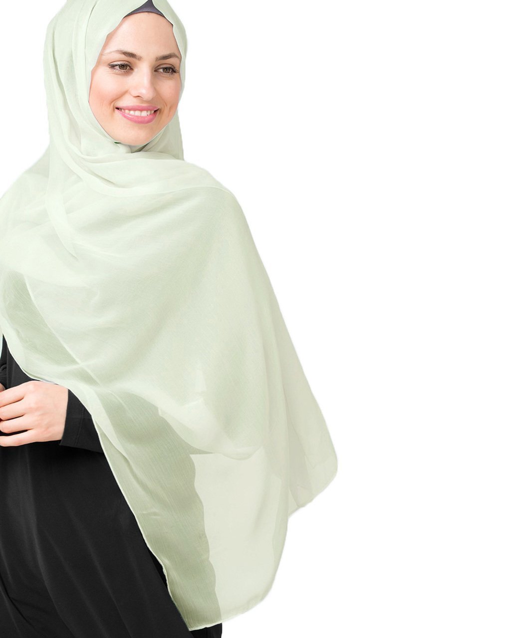 Fairest Jade Poly Chiffon Hijab M Fairest Jade