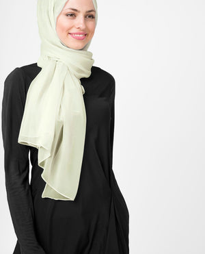 Fairest Jade Poly Chiffon Hijab M Fairest Jade