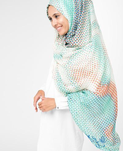 Flamingo White Hijab Regular Flamingo White