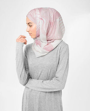 Gardenia Mauve Hijab Medium Petal Pink