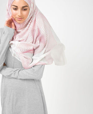 Gardenia Mauve Hijab Medium Petal Pink