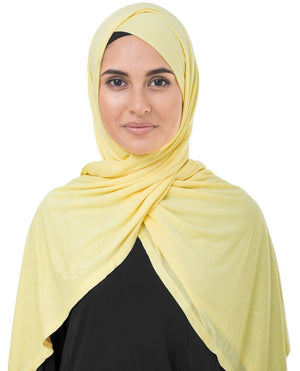 Goldfinch Yellow Viscose Jersey Hijab Regular Goldfinch Yellow