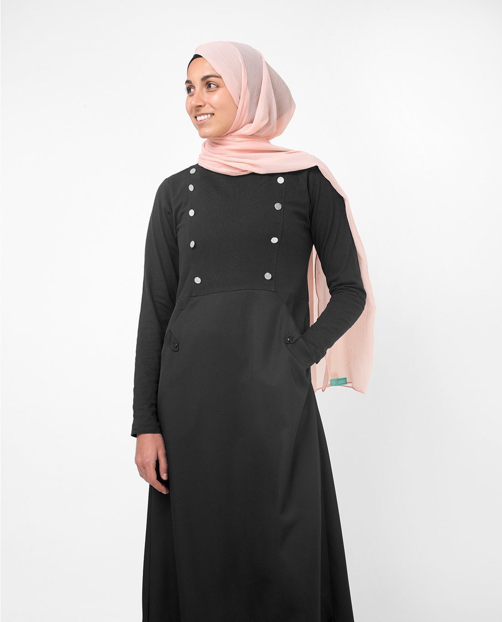 Gorgeous Black Smart Sister Abaya Jilbab S 54 Black