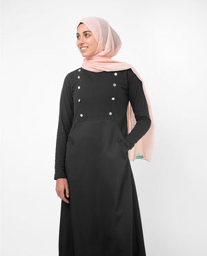 Gorgeous Black Smart Sister Abaya Jilbab S 54 Black