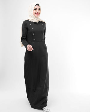 Gorgeous Black Smart Sister Abaya Jilbab S 54 Black