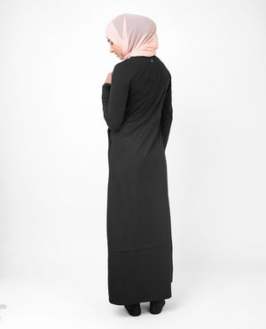 Gorgeous Black Smart Sister Abaya Jilbab S 54 Black