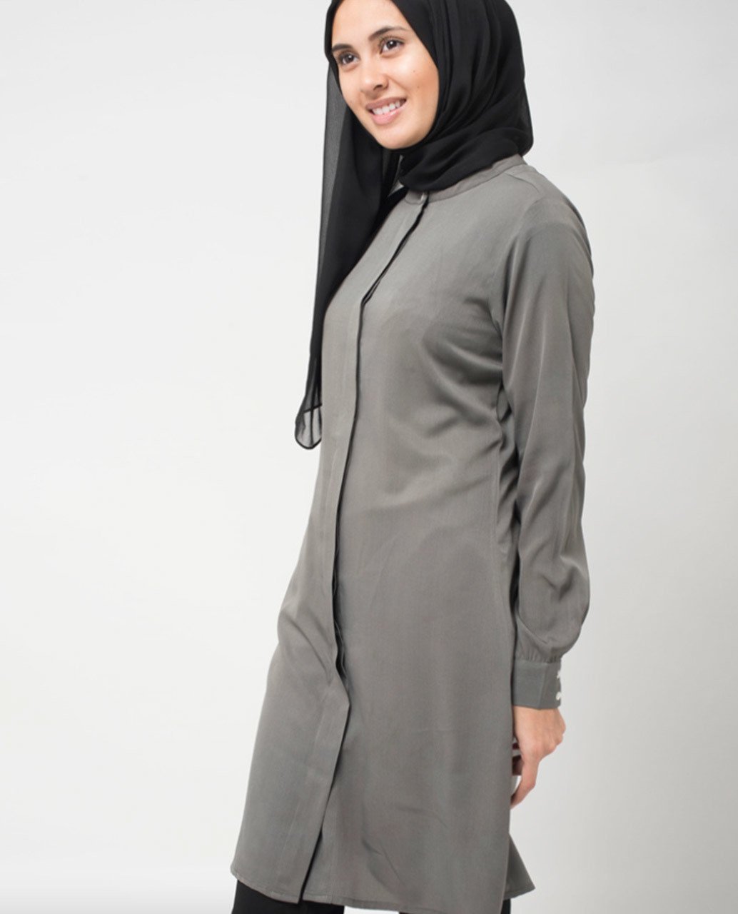 Grey Everyday Blouse Slim