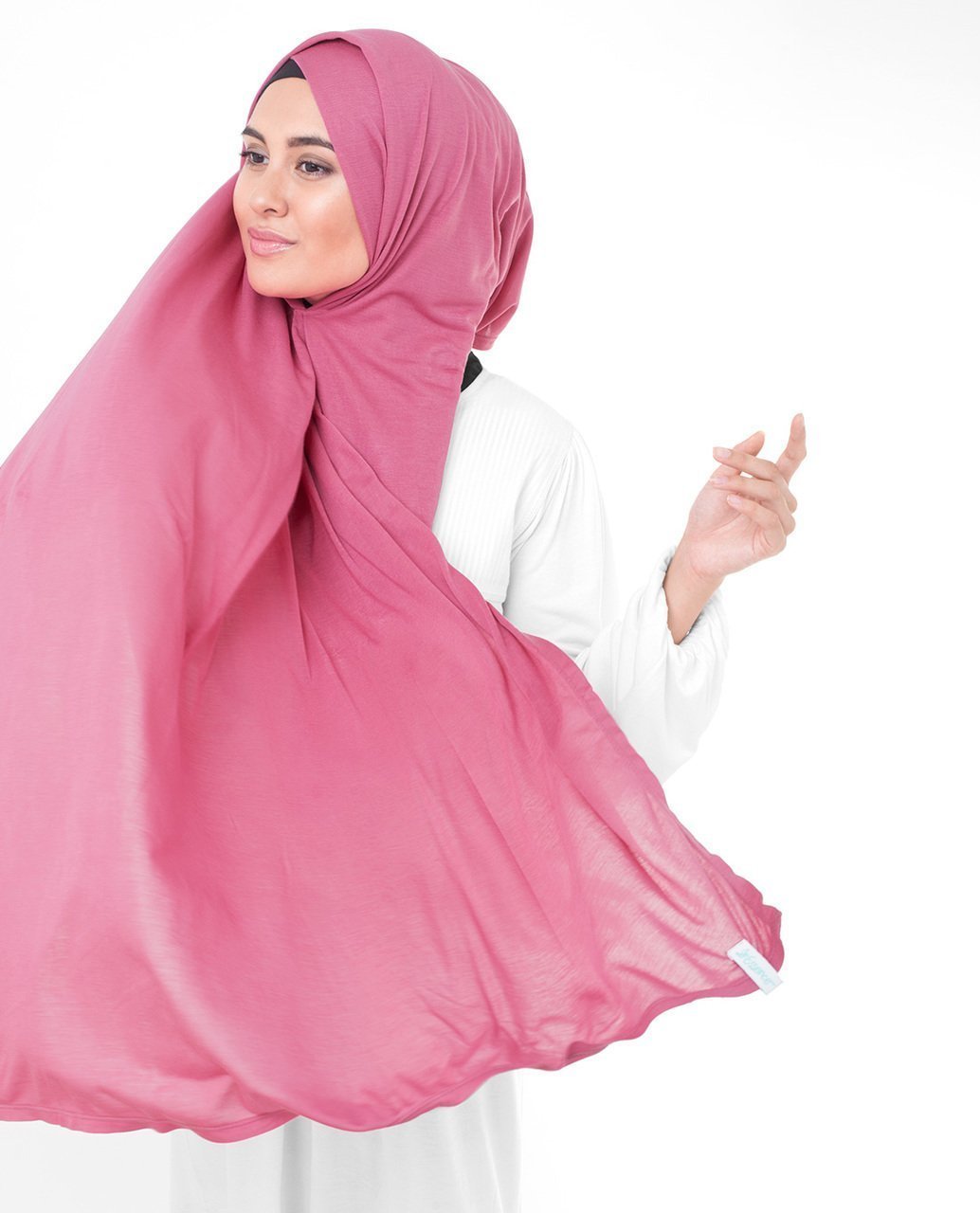 Honeysuckle Pink Viscose Jersey Hijab Medium Honeysuckle Pink 