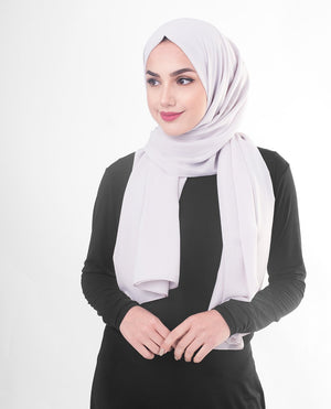 Lilac Hint Poly Georgette Hijab Regular Lilac Hint
