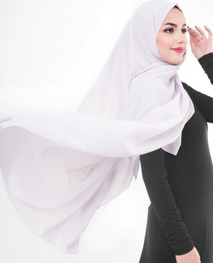 Lilac Hint Poly Georgette Hijab Regular Lilac Hint