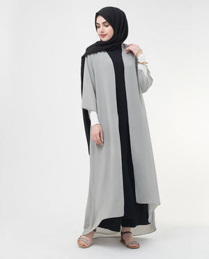 Long Sheer Ash Grey Kimono Small Petite (- 5'2") Ash Grey