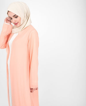 Long Sheer Coral Pink Outerwear Small (8-10) Regular (5'2" to 5'6") Coral Pink