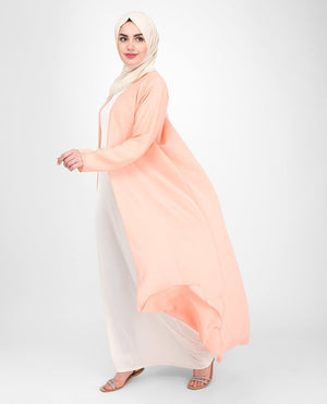 Long Sheer Coral Pink Outerwear Small (8-10) Regular (5'2" to 5'6") Coral Pink