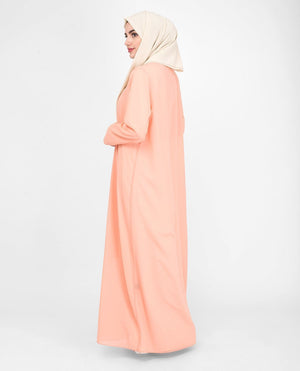 Long Sheer Coral Pink Outerwear Small (8-10) Regular (5'2" to 5'6") Coral Pink