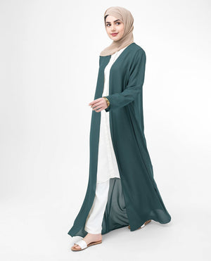 Long Sheer Dark Slate Blue Outerwear Small (8-10) Regular (5'2" to 5'6") Dark Slate Blue