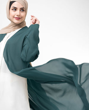 Long Sheer Dark Slate Blue Outerwear Small (8-10) Regular (5'2" to 5'6") Dark Slate Blue