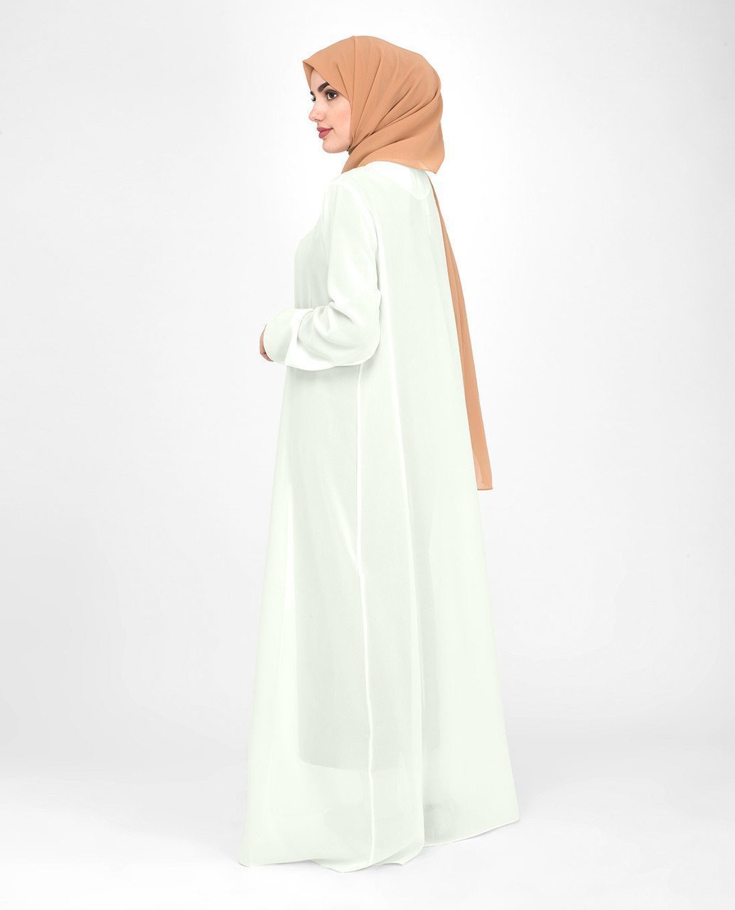 Long Sheer Fairest Dust Outerwear Kimono Small (8-10) Regular (5'2" to 5'6") Green