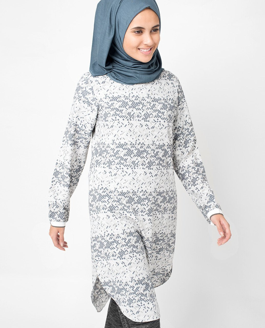 Marble Grey Top Slim