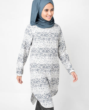 Marble Grey Top Slim