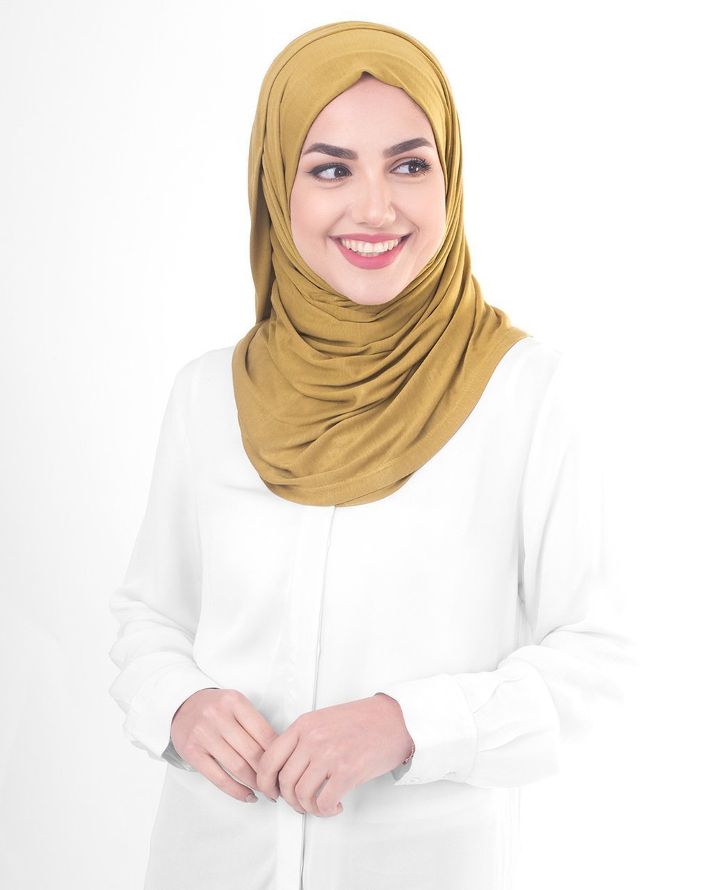 Olive Oil Viscose Jersey Hijab Regular Olive Oil