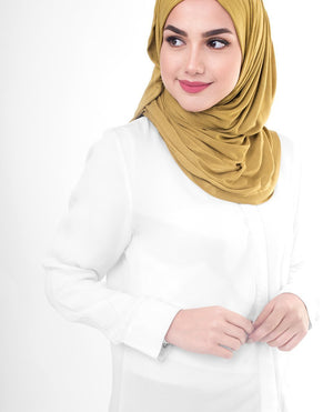Olive Oil Viscose Jersey Hijab Regular Olive Oil