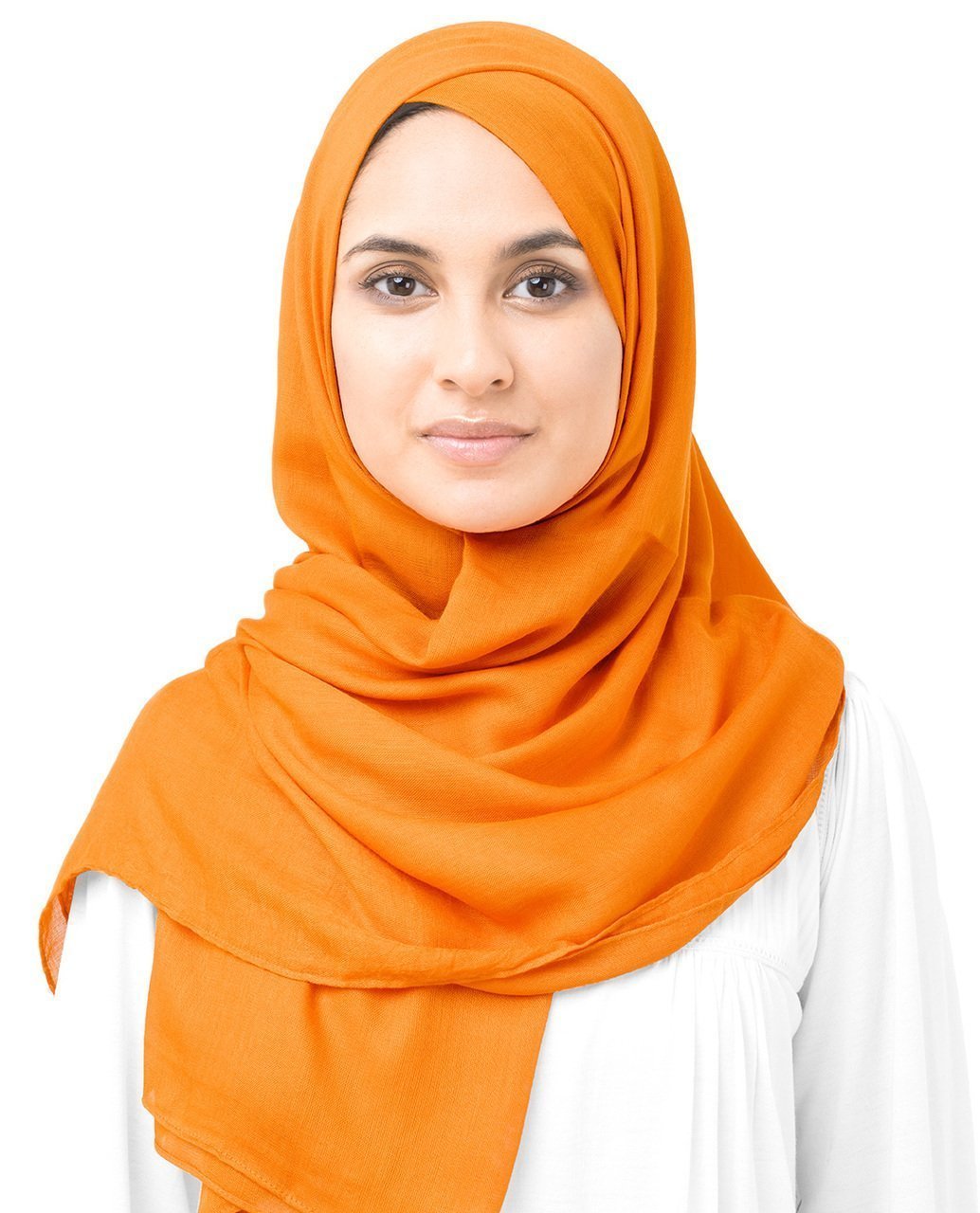 Orange Pepper Viscose Woven Hijab Regular Orange Pepper
