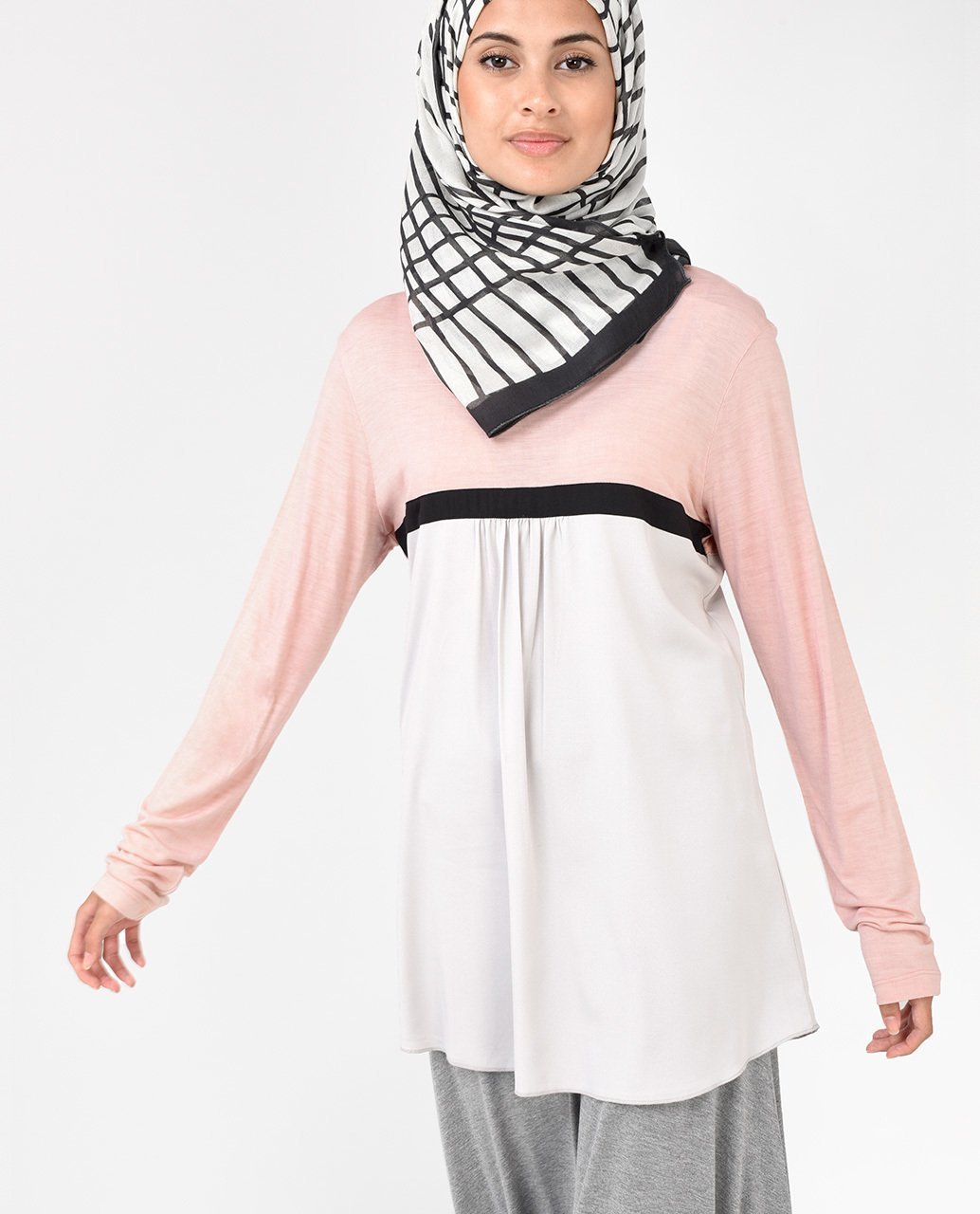 Pale Blush and Sand Top Slim