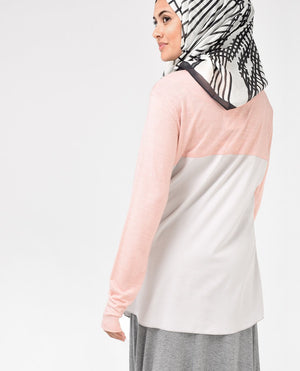 Pale Blush and Sand Top Slim
