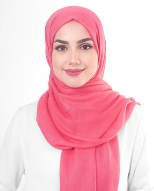 Paradise Pink Viscose Woven Hijab Regular