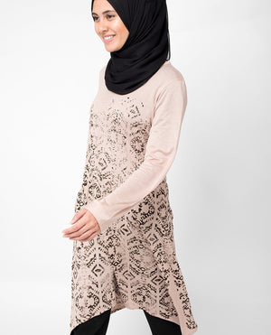 Pastel Print Top Slim