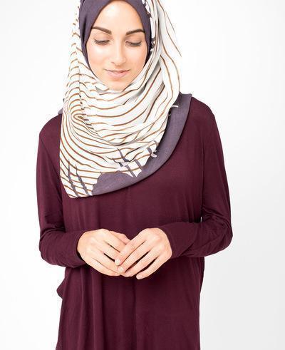Peppercorn Grey Hijab Regular Peppercorn Grey