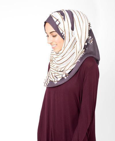 Peppercorn Grey Hijab Regular Peppercorn Grey